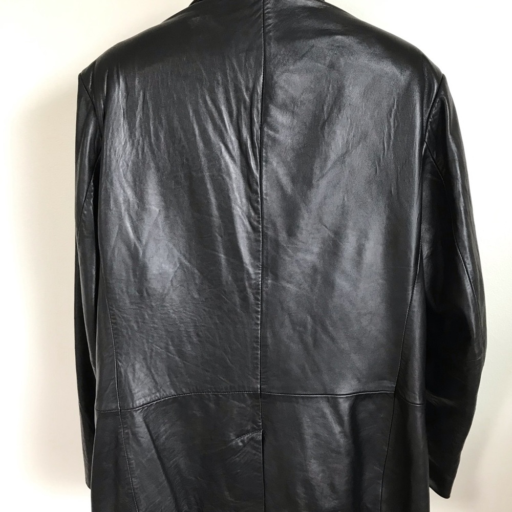 Male Black Leather Jacket - Picture 8 of 8